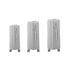 Mazam 3PCS Luggage Suitcase Set Grey PP Case TSA Lock-Luggage Sets-PEROZ Accessories