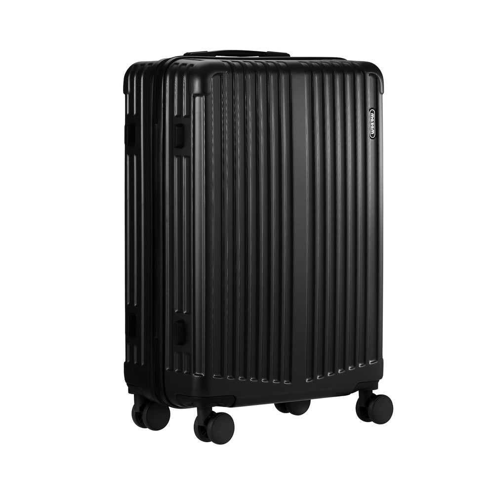 Mazam 28" Luggage Set Travel TSA Lock ABS Case Black-Luggage Sets-PEROZ Accessories