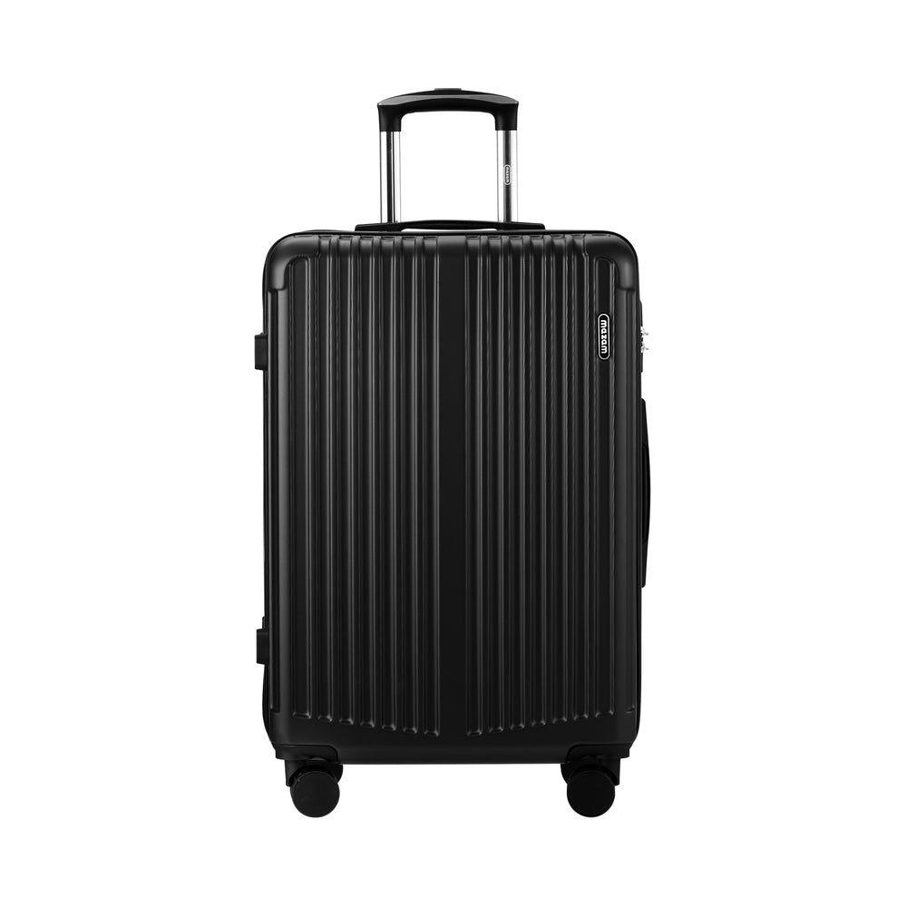 Mazam 28" Luggage Set Travel TSA Lock ABS Case Black-Luggage Sets-PEROZ Accessories