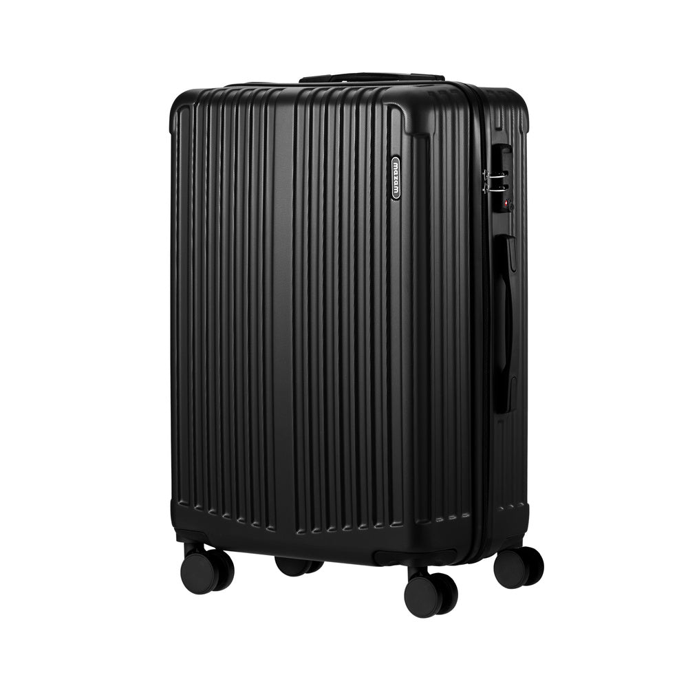 Mazam 28" Luggage Set Travel TSA Lock ABS Case Black-Luggage Sets-PEROZ Accessories