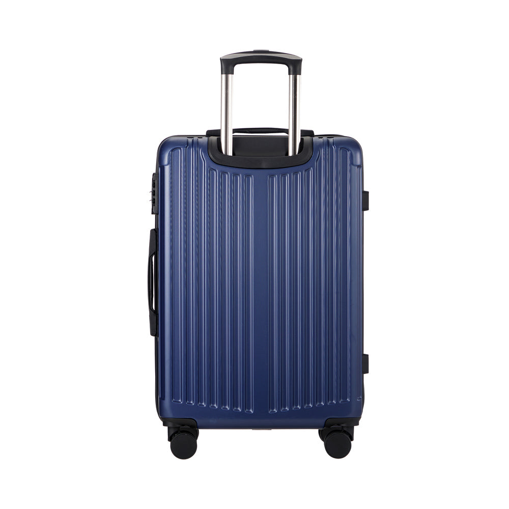 Mazam 28" Luggage Set Travel TSA Lock ABS Case Navy-Luggage Sets-PEROZ Accessories