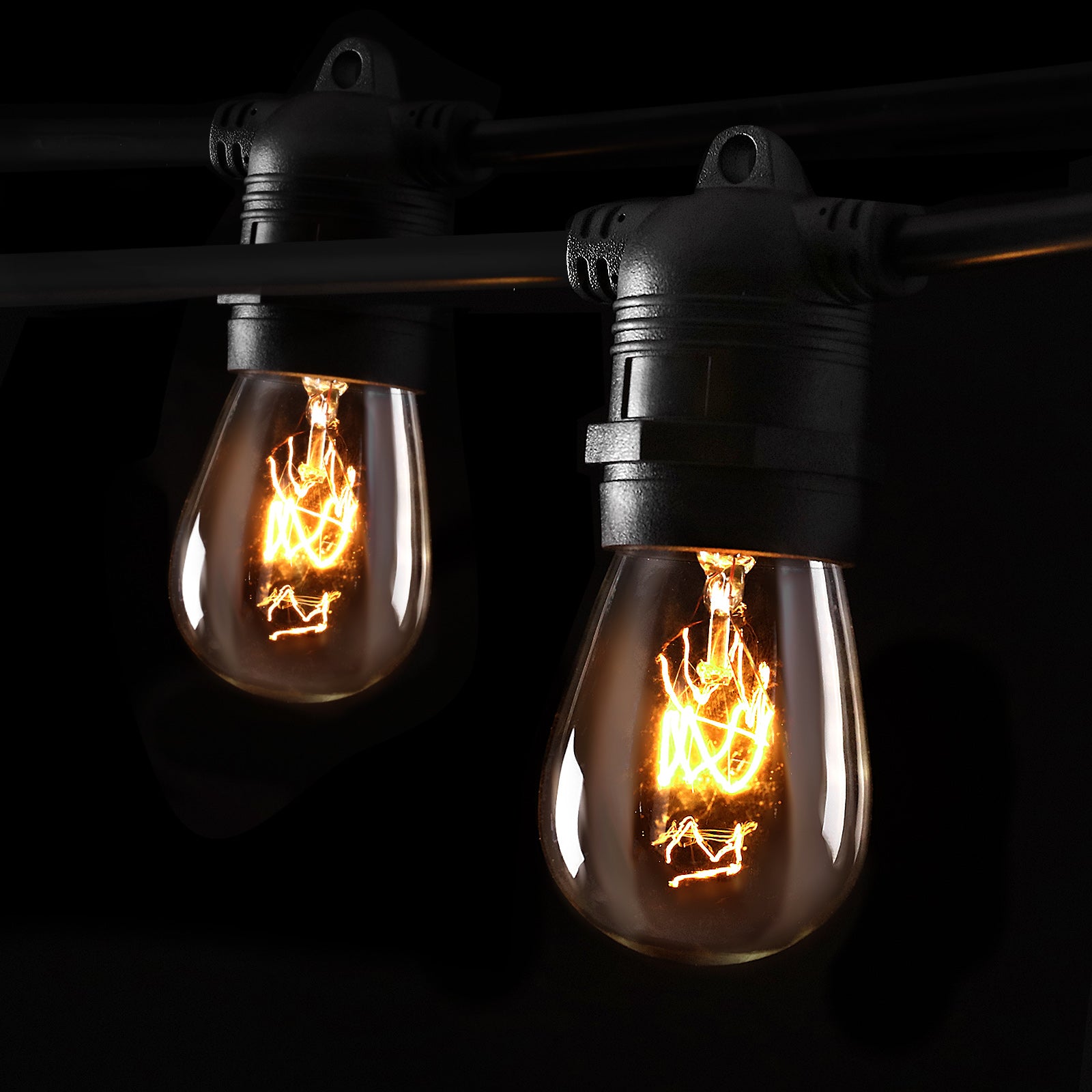 38m LED Festoon String Lights Outdoor Christmas Wedding Waterproof Garden Decor-Occasions > Christmas > Outdoor Decorations & Lights-PEROZ Accessories