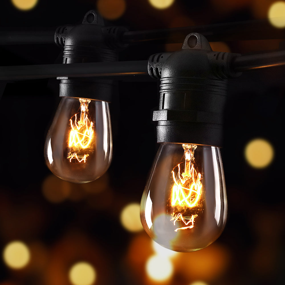 56m LED Festoon String Lights Outdoor Christmas Wedding Waterproof Garden Decor-Occasions > Christmas > Outdoor Decorations & Lights-PEROZ Accessories