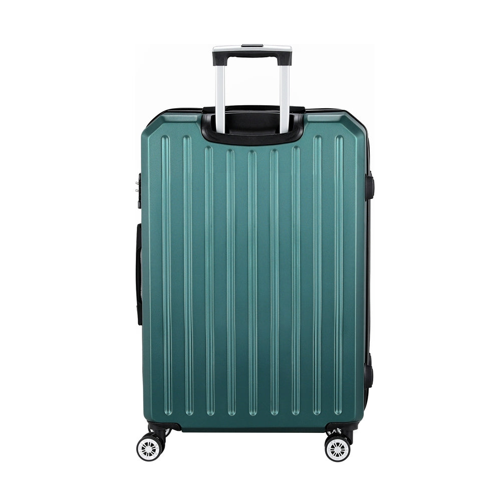 Wanderlite 28" 75cm Luggage Trolley Travel Suitcase Carry On Storage TSA Hardshell Atrovirens-Home & Garden > Travel > Suitcases-PEROZ Accessories