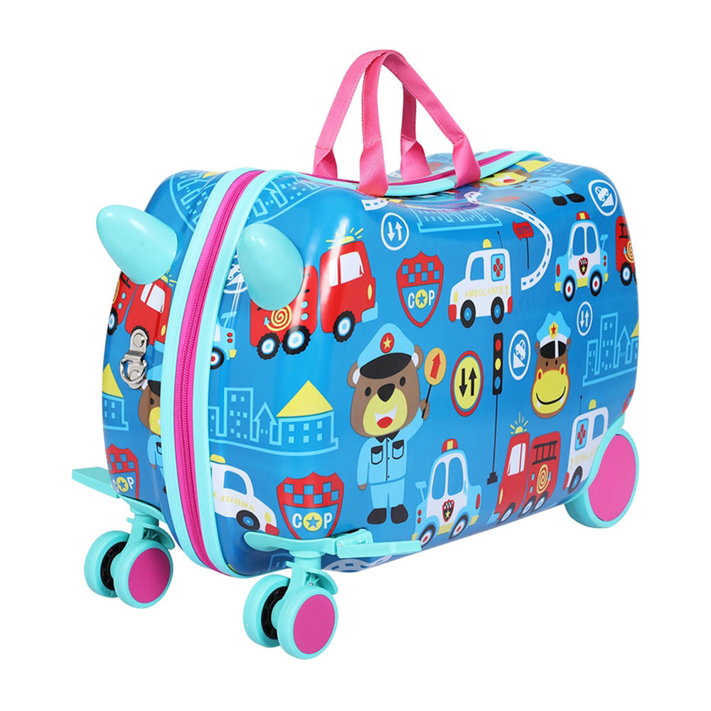 Wanderlite 17" Kids Ride On Luggage Children Suitcase Trolley Travel Car-Baby & Kids > Ride On Cars, Go-karts & Bikes > Ride On Cars-PEROZ Accessories