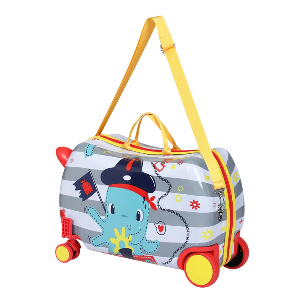 Wanderlite 17" Kids Ride On Luggage Children Suitcase Trolley Travel Octopus-Home & Garden > Travel > Suitcases-PEROZ Accessories