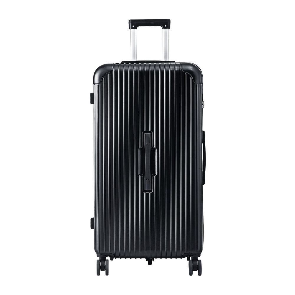 Wanderlite 32" Trunk Luggage Suitcase Travel 5 Wheels Type-C Port TSA Black-Electronics > Business & Home Security > Safes & Lock Boxes-PEROZ Accessories