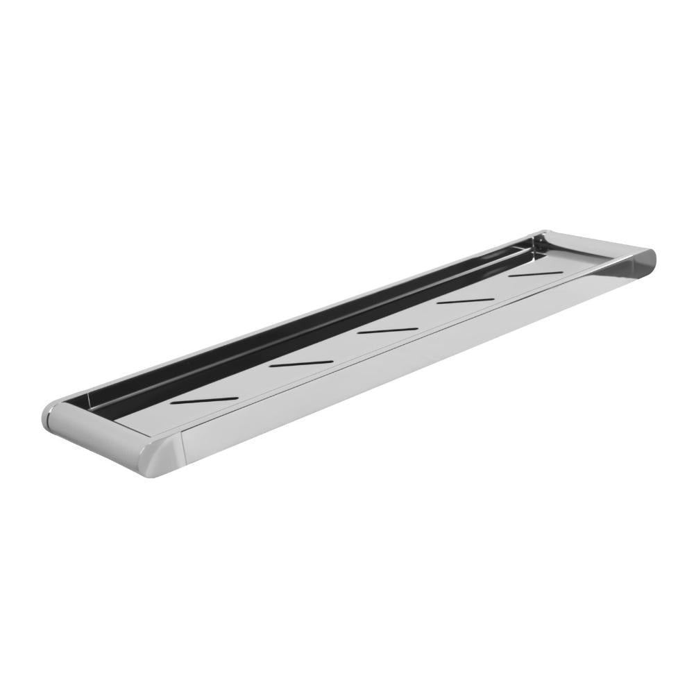 Bathroom Shower Shelf Rack Metal Wall Mounted Storage Shelving DIY Chrome-Bathroom Metal Shelf-PEROZ Accessories