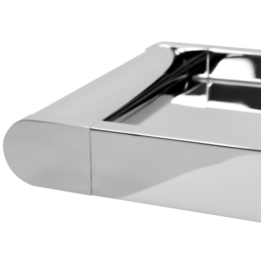 Bathroom Shower Shelf Rack Metal Wall Mounted Storage Shelving DIY Chrome-Bathroom Metal Shelf-PEROZ Accessories