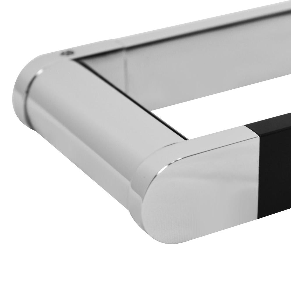 Single Towel Rail 345mm Rack Bar Holder Bathroom Accessories Chrome-Tower Ring-PEROZ Accessories