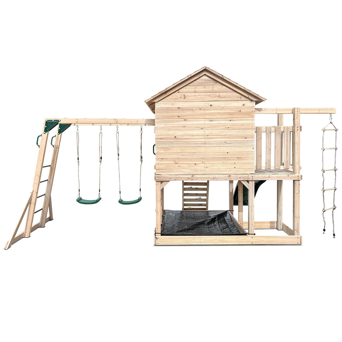 Lifespan Kids Kingston Cubby House with 2.2m Green Slide-Baby & Kids > Baby & Kid&