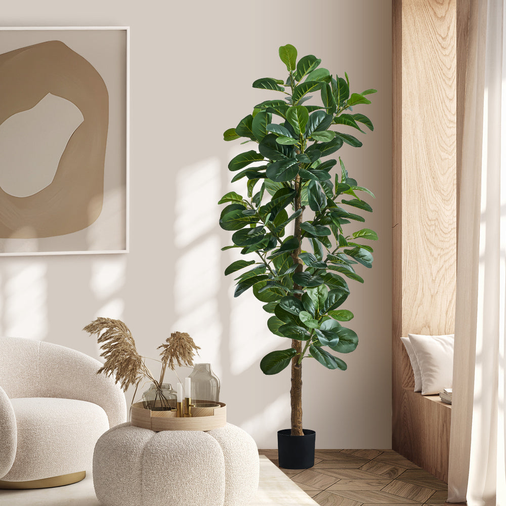 Livsip 180cm Artificial Fiddle Leaf Fig Tree Lifelike Faux Plants-Faux Plant-PEROZ Accessories