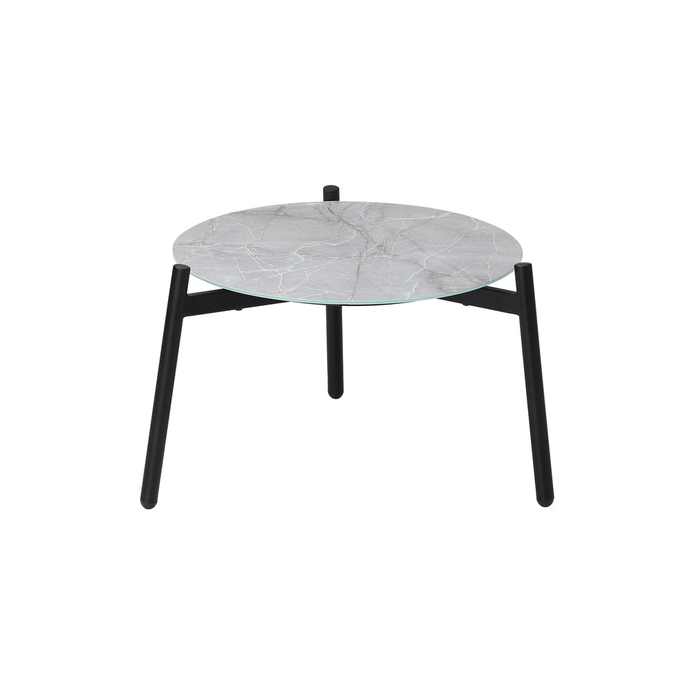 Livsip 3PCS Outdoor Lounge Set Grey 50cm Coffee Table Chairs-Outdoor Patio Set-PEROZ Accessories
