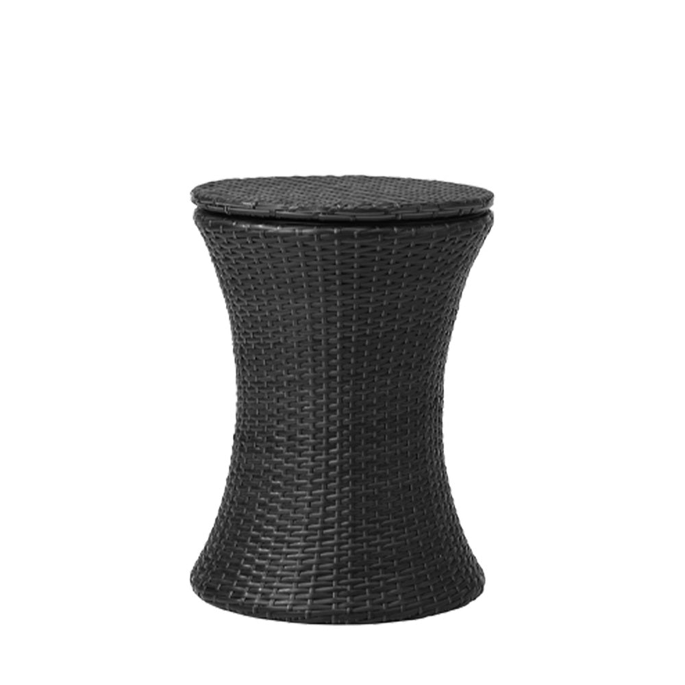 Livsip Outdoor Furniture Setting Ice Bucket Black Table 2 Seater-Outdoor Patio Set-PEROZ Accessories