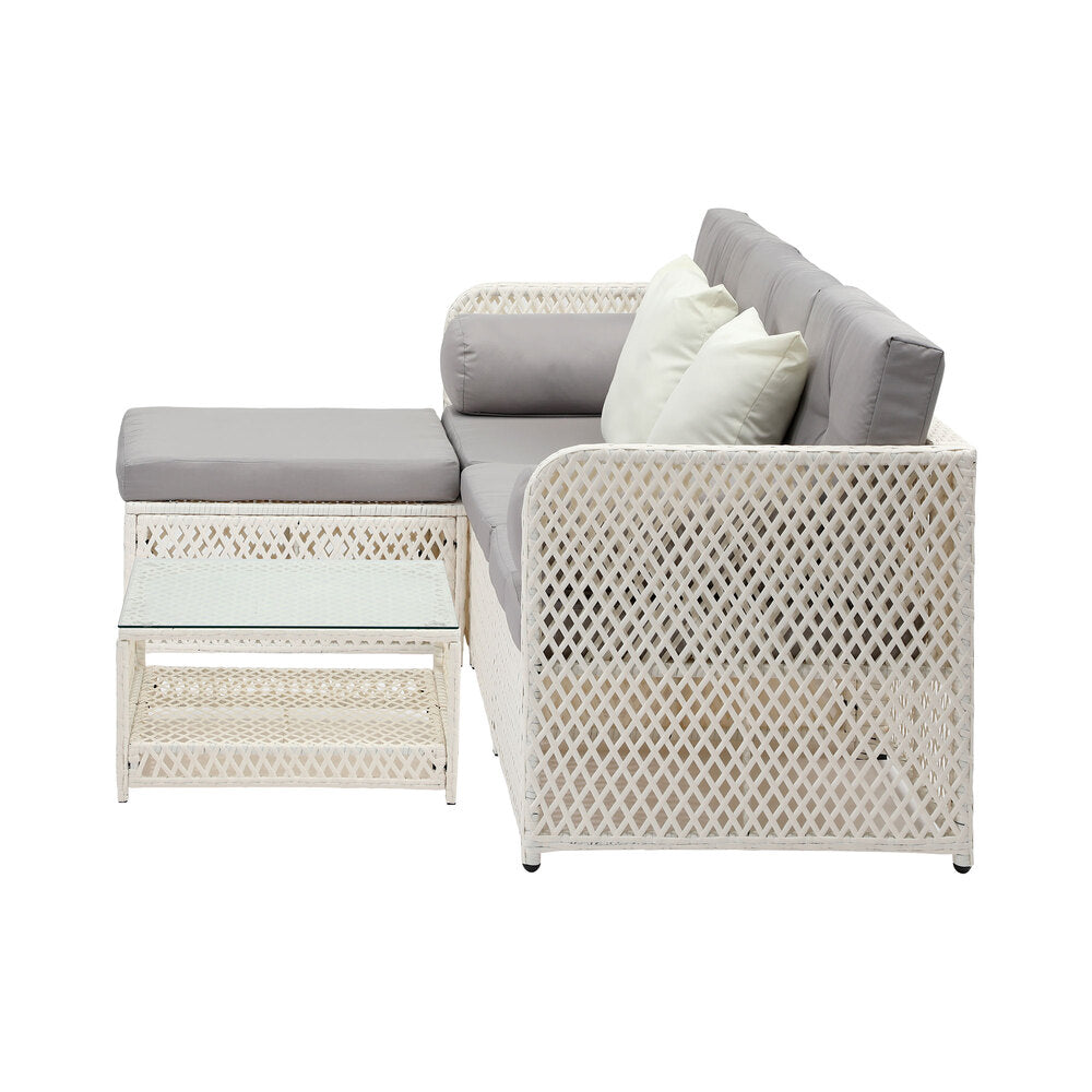 Livsip Outdoor Furniture Sofa Set 5PCS Wicker Lounge Setting-Outdoor Sofa Set-PEROZ Accessories