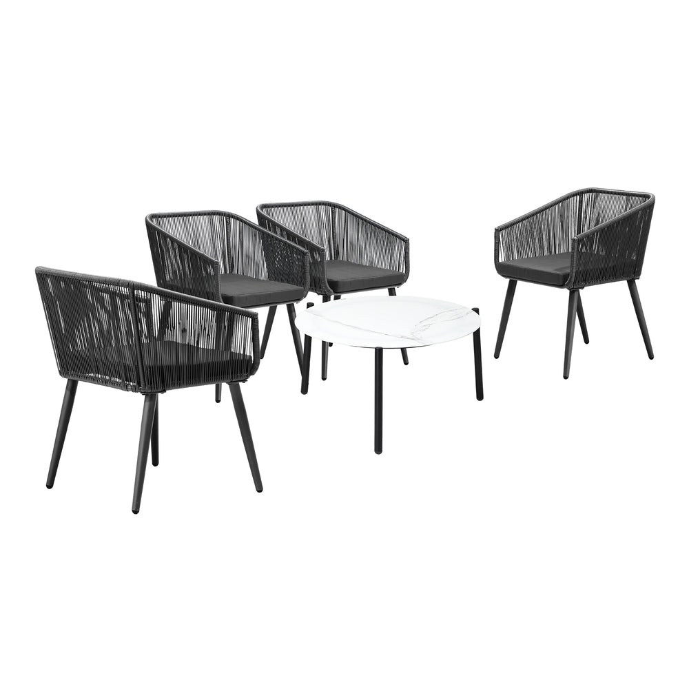 Livsip Outdoor Lounge Setting Furniture 5 Piece Patio Set-Outdoor Patio Set-PEROZ Accessories