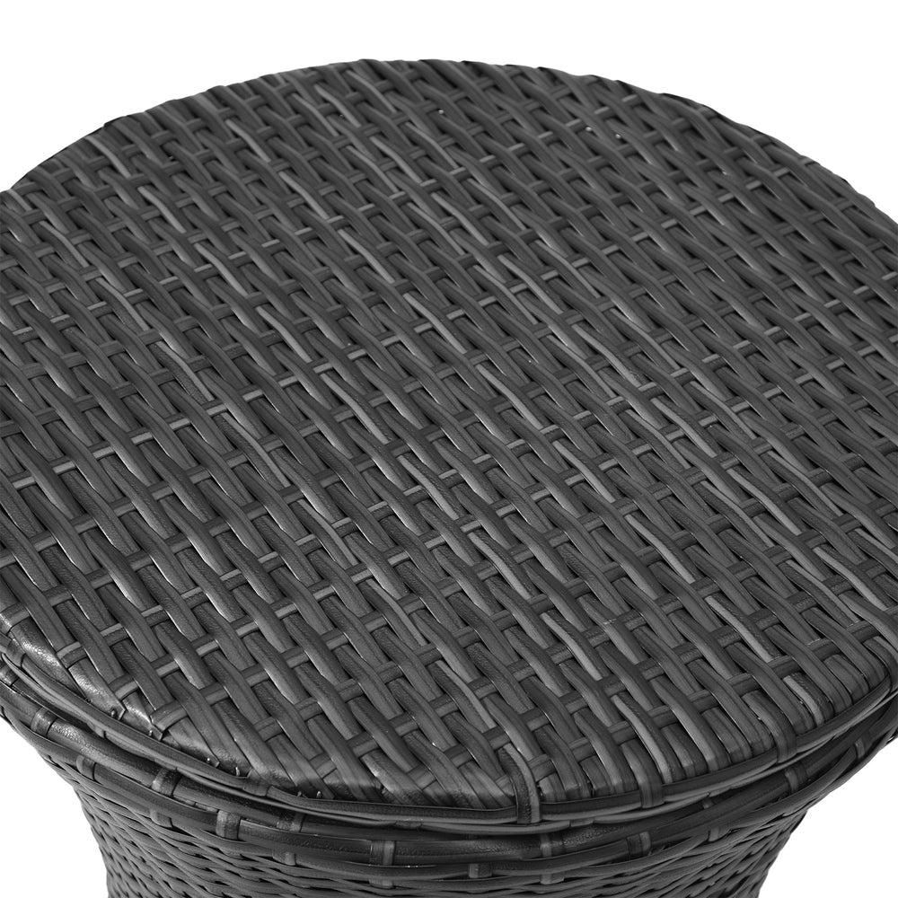 Livsip Rattan Cooler Ice Bucket Table Storage Black-Drink Cooler-PEROZ Accessories