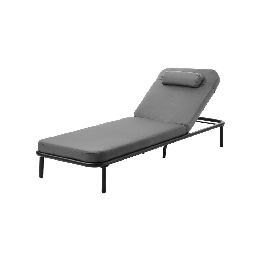Livsip Sun Lounge Outdoor Patio Furniture Setting Grey-Sun Lounge-PEROZ Accessories