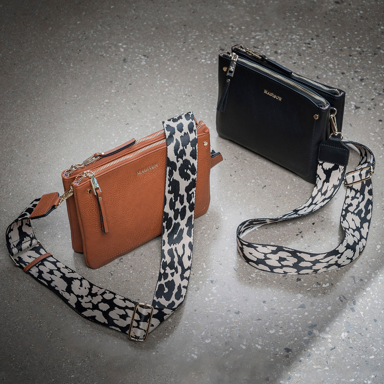 Leopard Patterned Bag Strap-Bag Straps-PEROZ Accessories