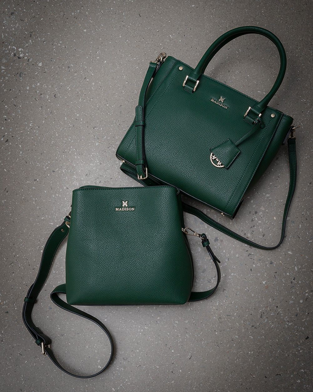 Joanie 3 Compartment Crossbody Bucket Bag-PEROZ Accessories