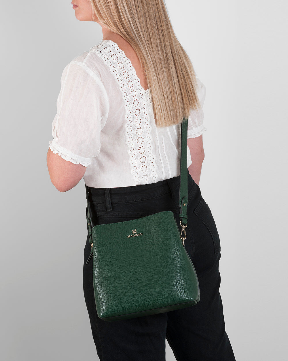 Joanie 3 Compartment Crossbody Bucket Bag-PEROZ Accessories