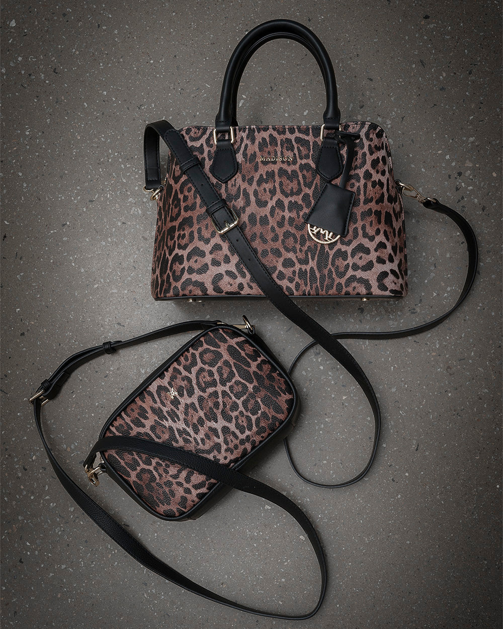 Monica Camera Crossbody Bag + Monogram Bag Strap-PEROZ Accessories