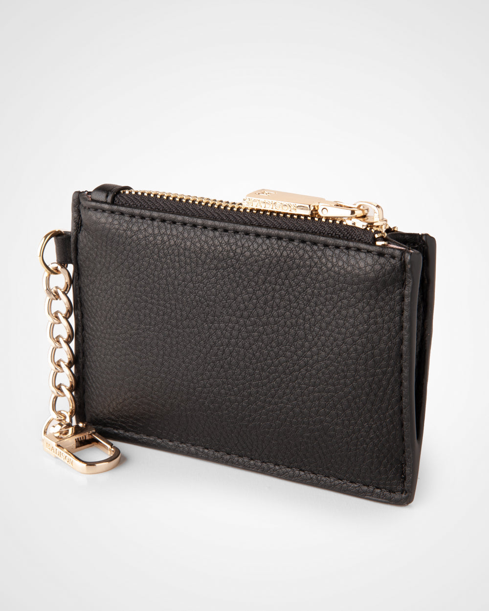 Hannah Zip Card Case With Chain Clip-Card Holders-PEROZ Accessories
