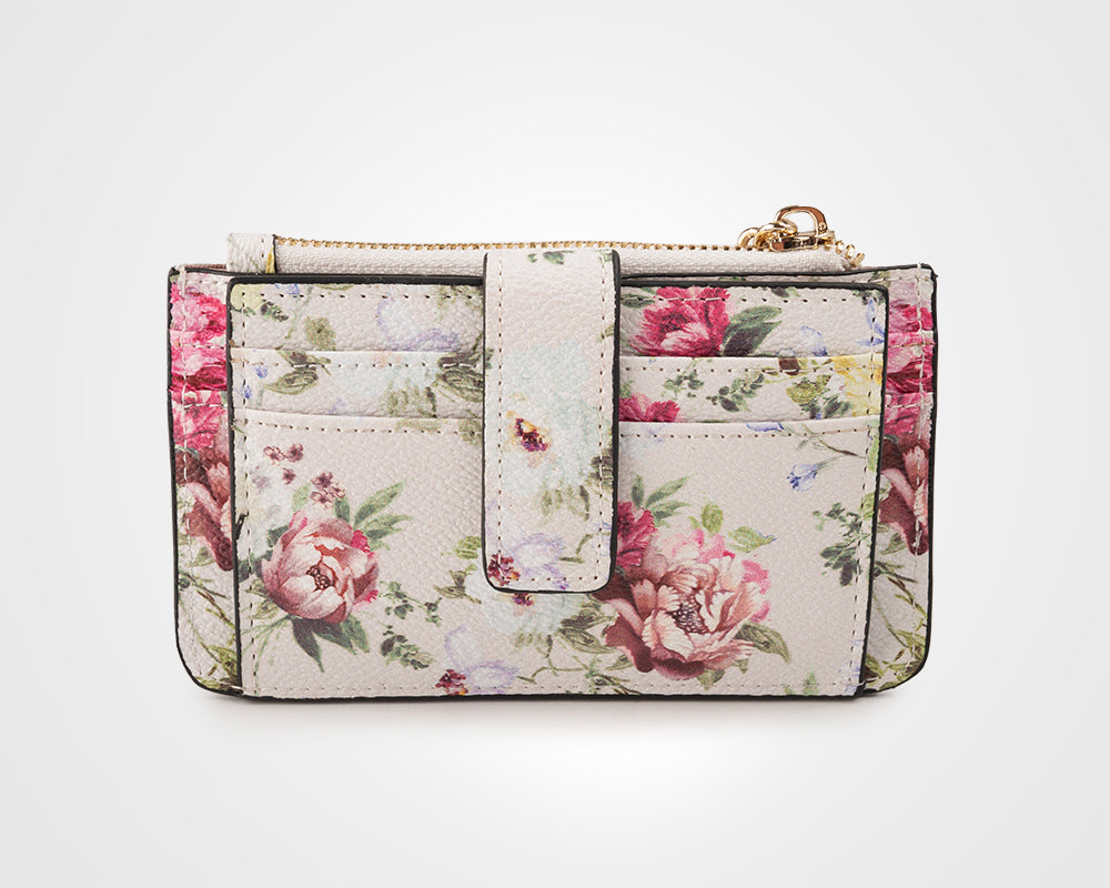 Vivienne Zip Purse With Card Holder Back-PEROZ Accessories