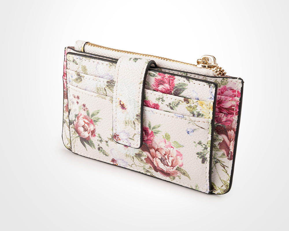 Vivienne Zip Purse With Card Holder Back-PEROZ Accessories