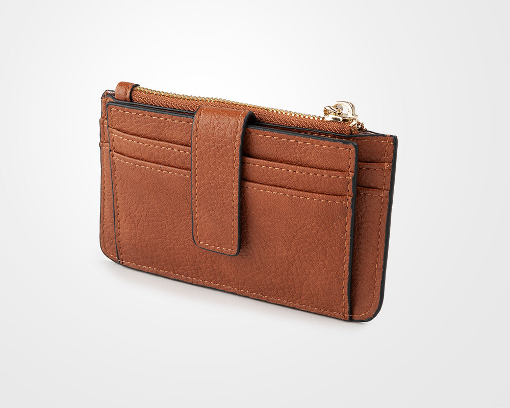 Vivienne Zip Purse With Card Holder Back-PEROZ Accessories