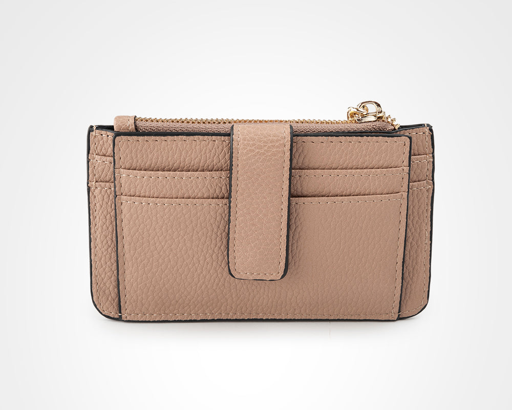 Vivienne Zip Purse With Card Holder Back-PEROZ Accessories