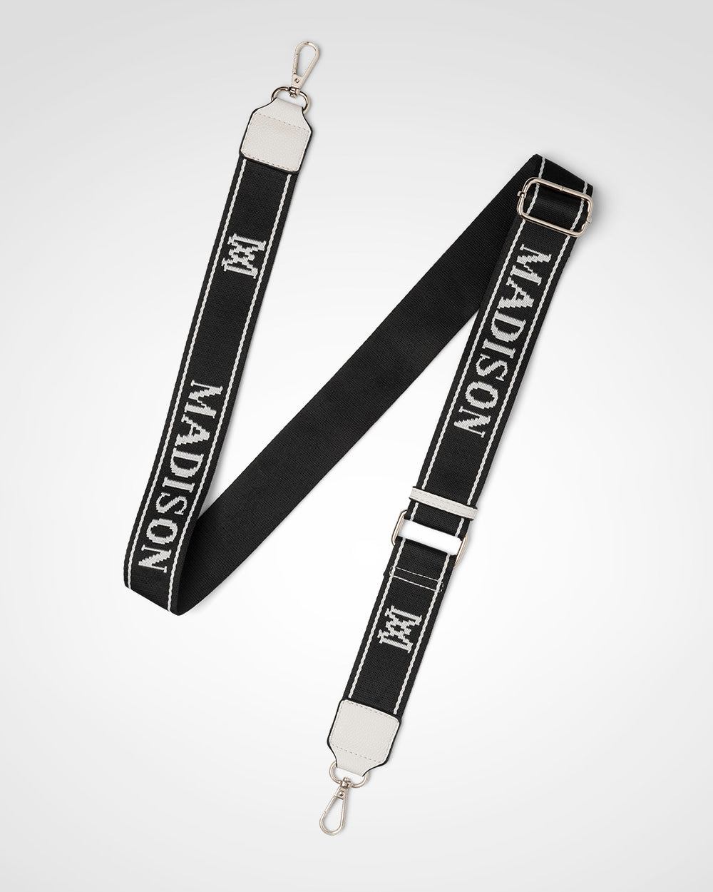 Vivian Medium Zip Top Tote With Monogram Stripe Strap-Handbags-PEROZ Accessories