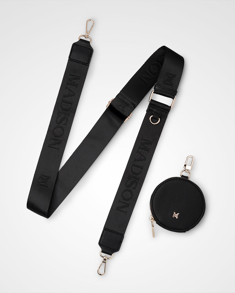 Charlotte Double Zip Crossbody Bag + Utility Bag Strap-Handbags-PEROZ Accessories