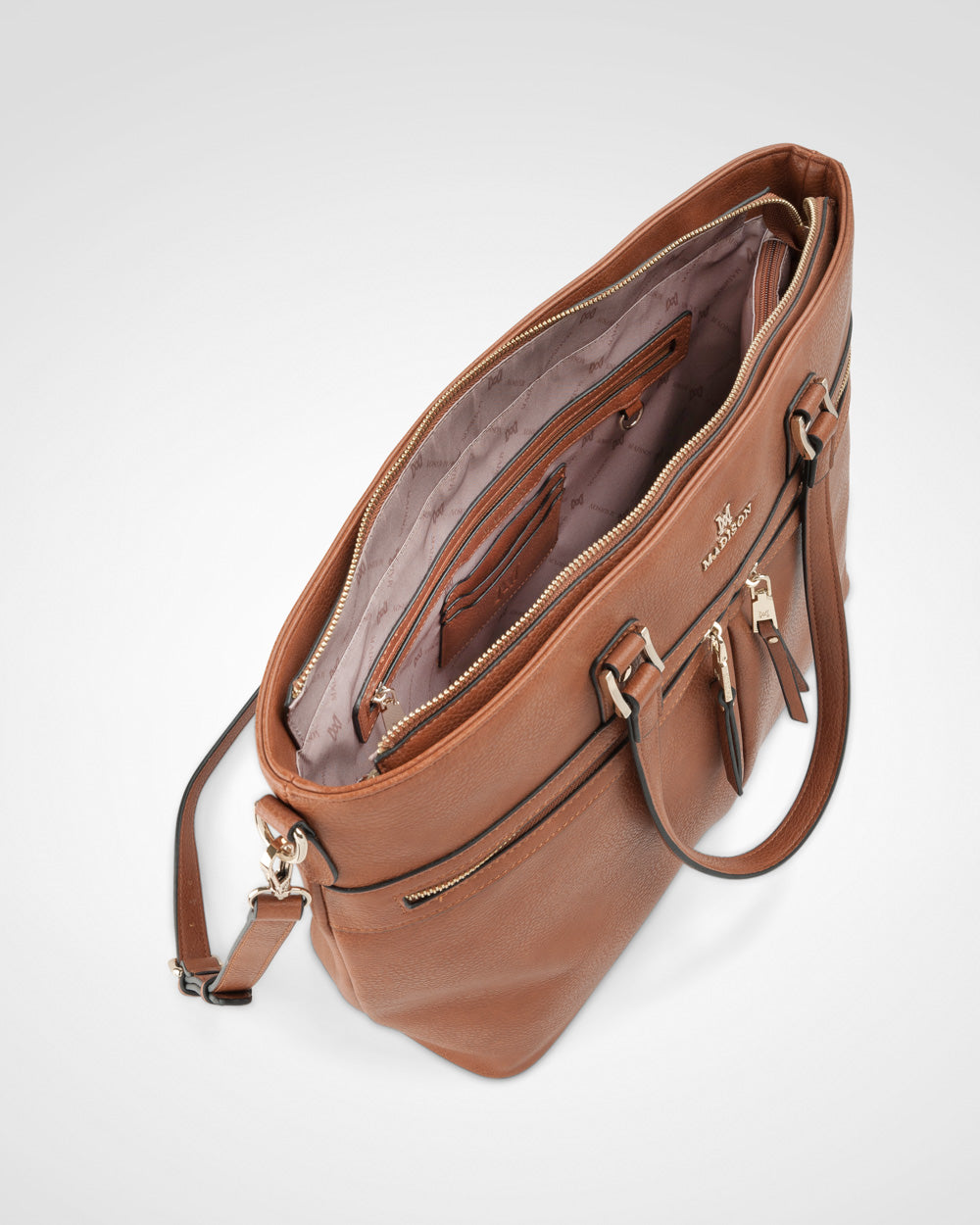Trish Laptop Tote Work Bag With Crossbody Strap-Laptop Bags-PEROZ Accessories