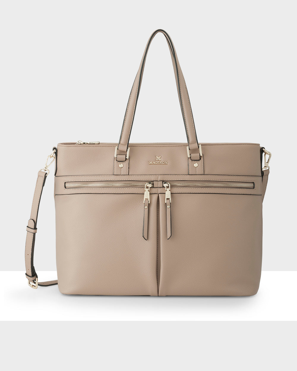 Trish Laptop Tote Work Bag With Crossbody Strap-Handbags-PEROZ Accessories