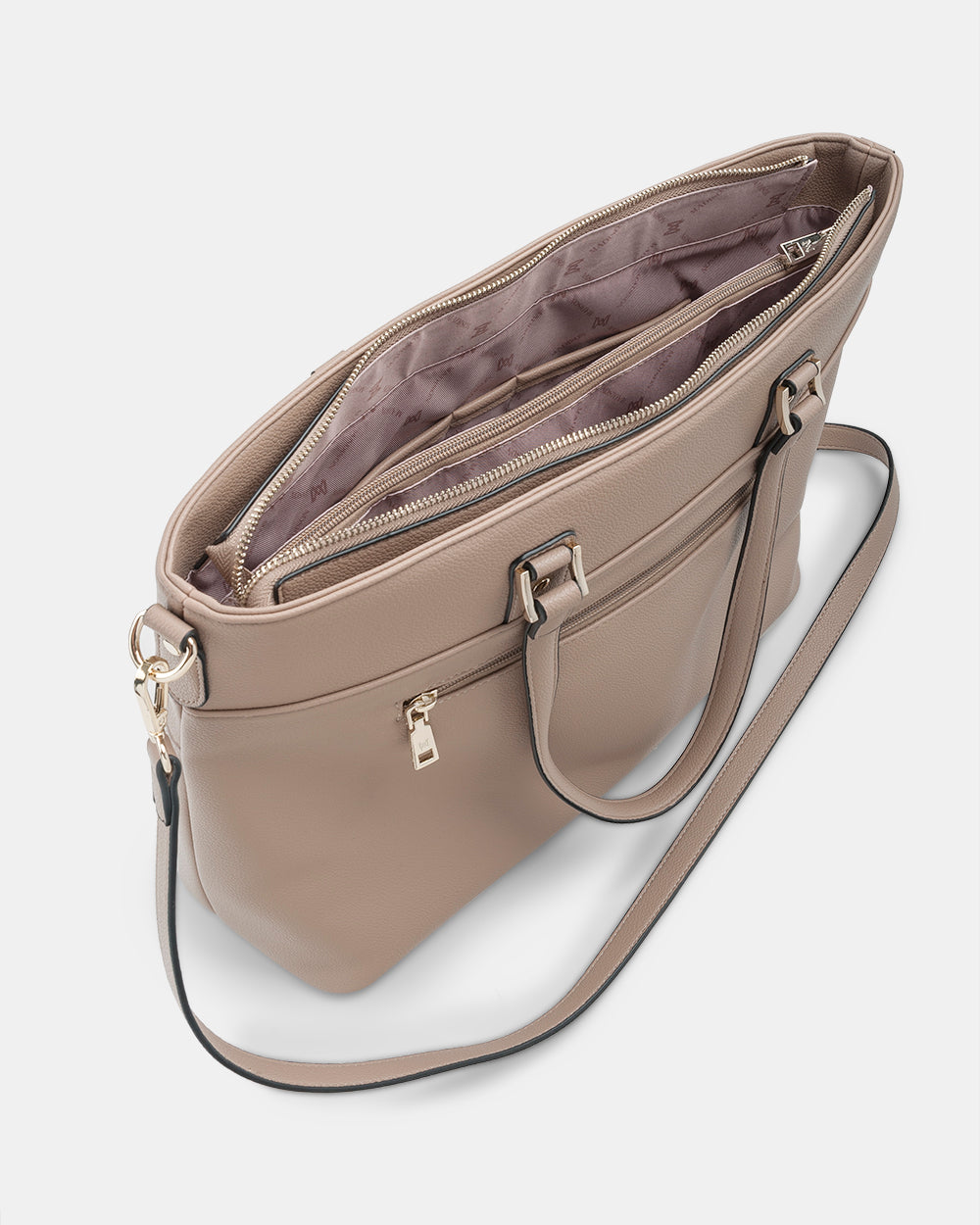 Trish Laptop Tote Work Bag With Crossbody Strap-Handbags-PEROZ Accessories