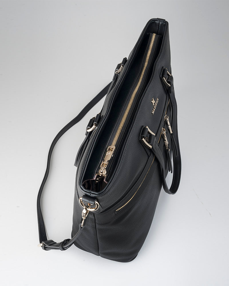 Trish Laptop Tote Work Bag With Crossbody Strap-PEROZ Accessories
