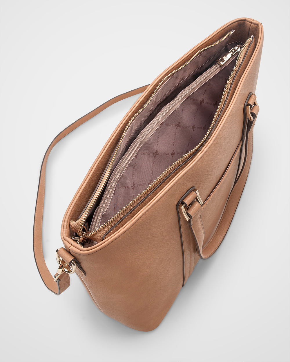 Tara Laptop Tote Work Bag + Monogram Bag Strap-Handbags-PEROZ Accessories