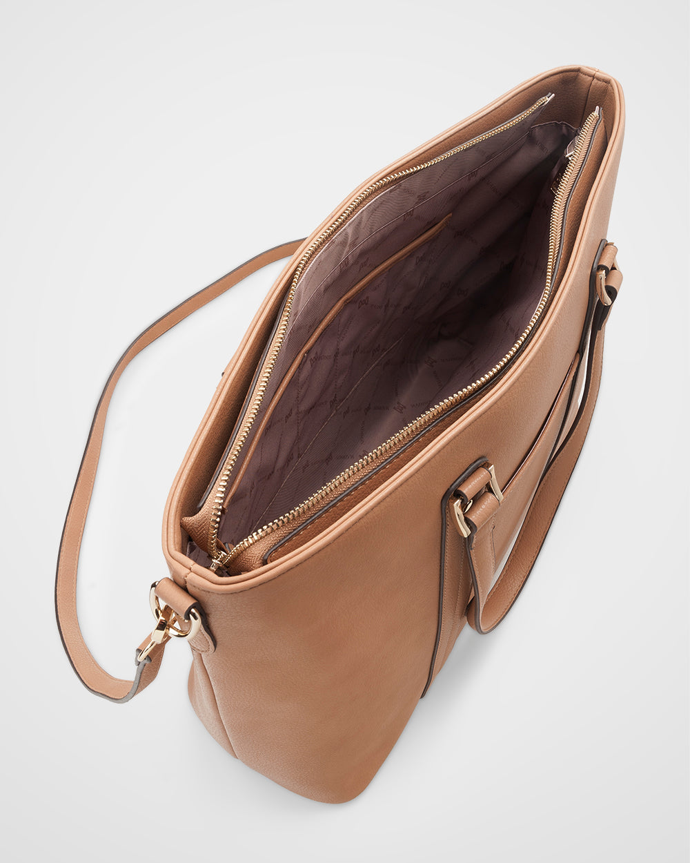 Tara Laptop Tote Work Bag + Monogram Bag Strap-Handbags-PEROZ Accessories