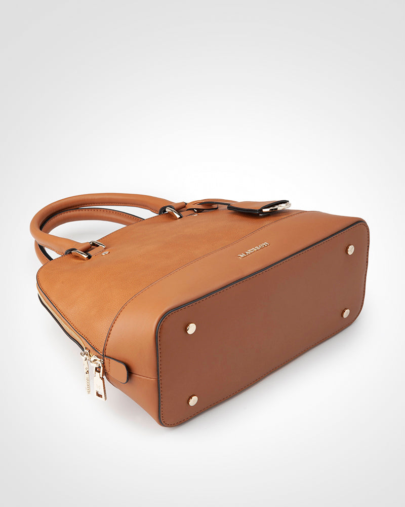 Grace Medium Dome Satchel Bag-Handbags-PEROZ Accessories