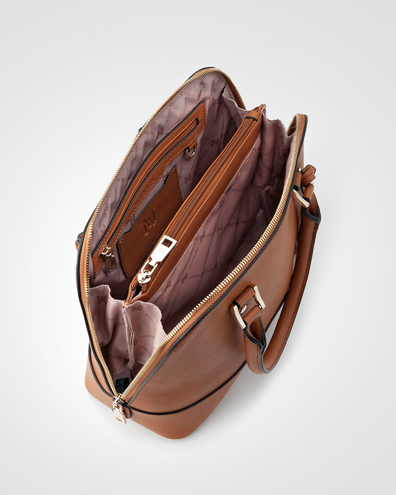 Grace Medium Dome Satchel Bag-Handbags-PEROZ Accessories