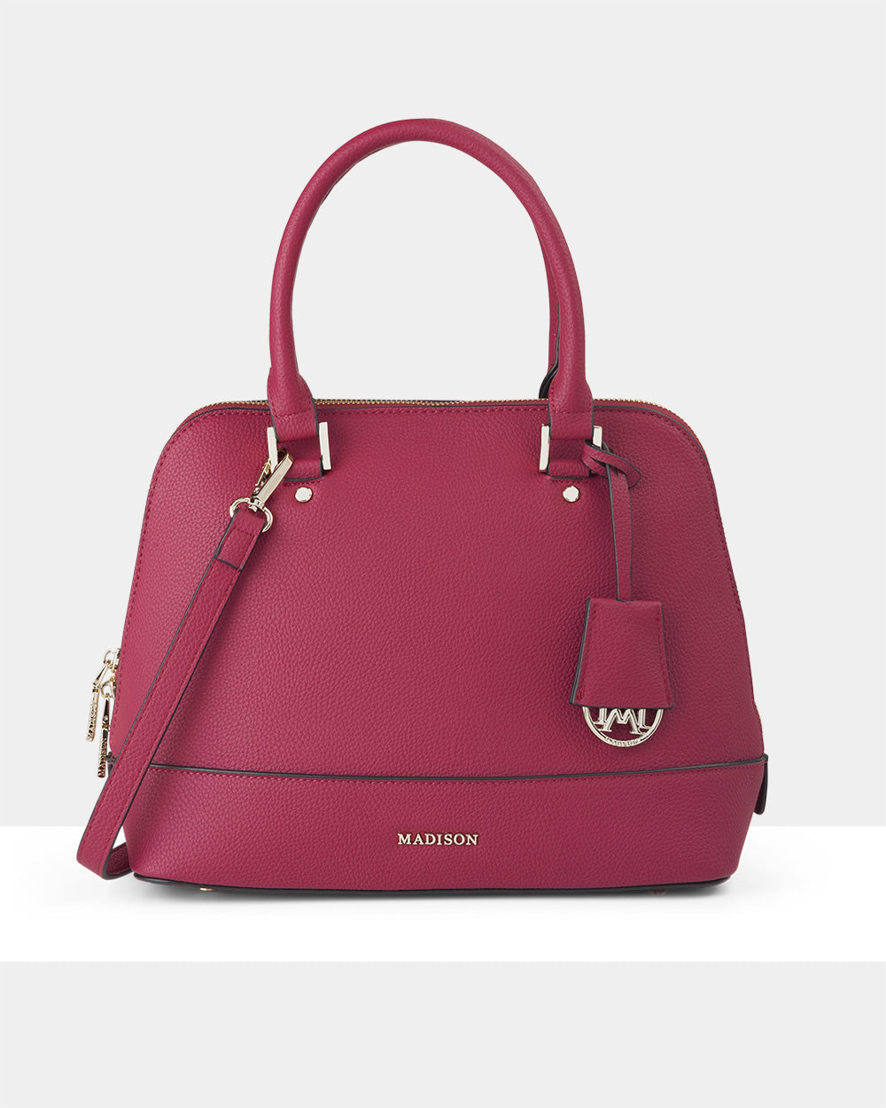Grace Medium Dome Satchel Bag + Monogram Bag Strap-PEROZ Accessories