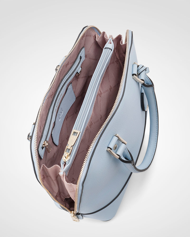 Handbag, Wallet, Coinpurse & Personalisation Charm Giftbox - Grace Dome Satchel & Mini Coinpurse-Handbags-PEROZ Accessories