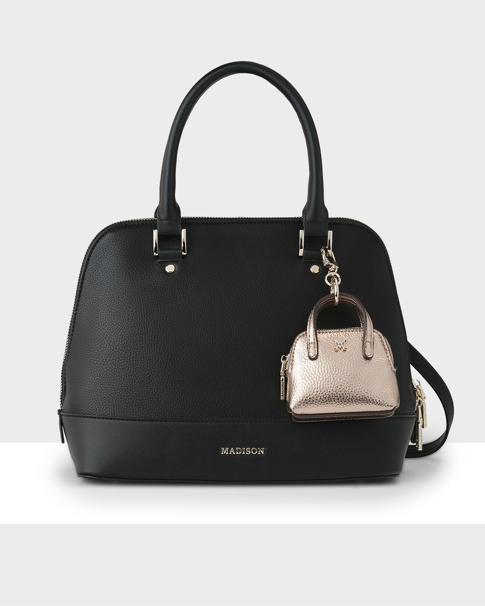 Handbag, Wallet, Coinpurse & Personalisation Charm Giftbox - Grace Dome Satchel & Mini Coinpurse-Handbags-PEROZ Accessories