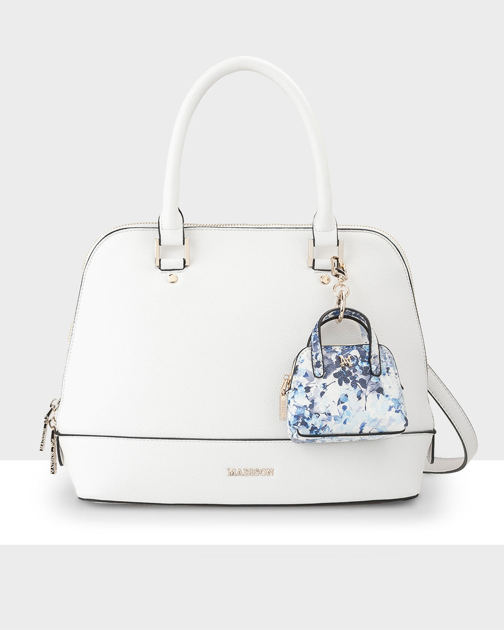 Handbag, Wallet, Coinpurse & Personalisation Charm Giftbox - Grace Dome Satchel & Mini Coinpurse-Handbags-PEROZ Accessories