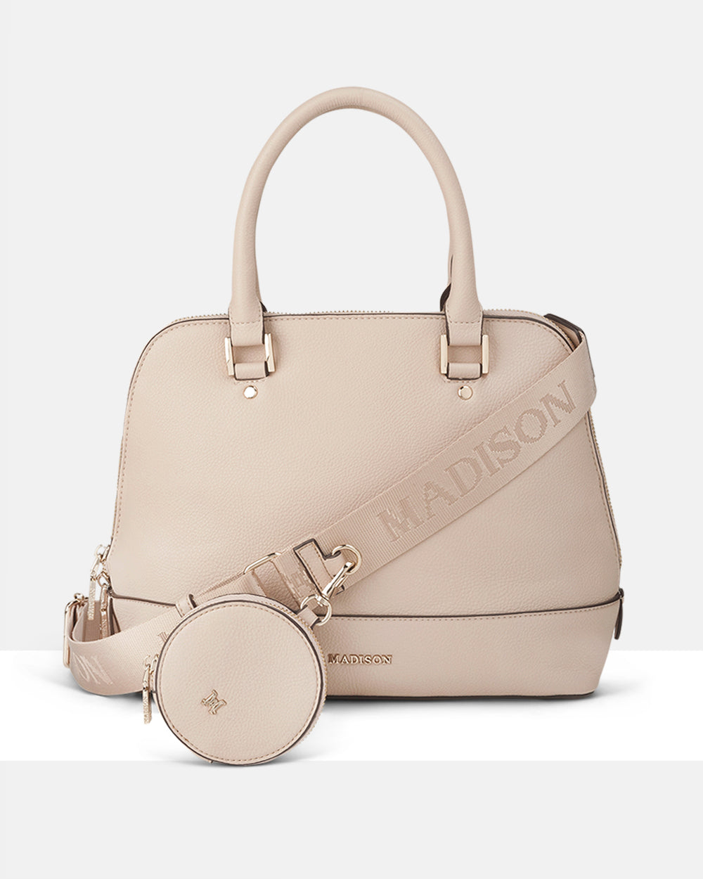 Grace Medium Dome Satchel Bag + Utility Bag Strap-Satchel Bags-PEROZ Accessories