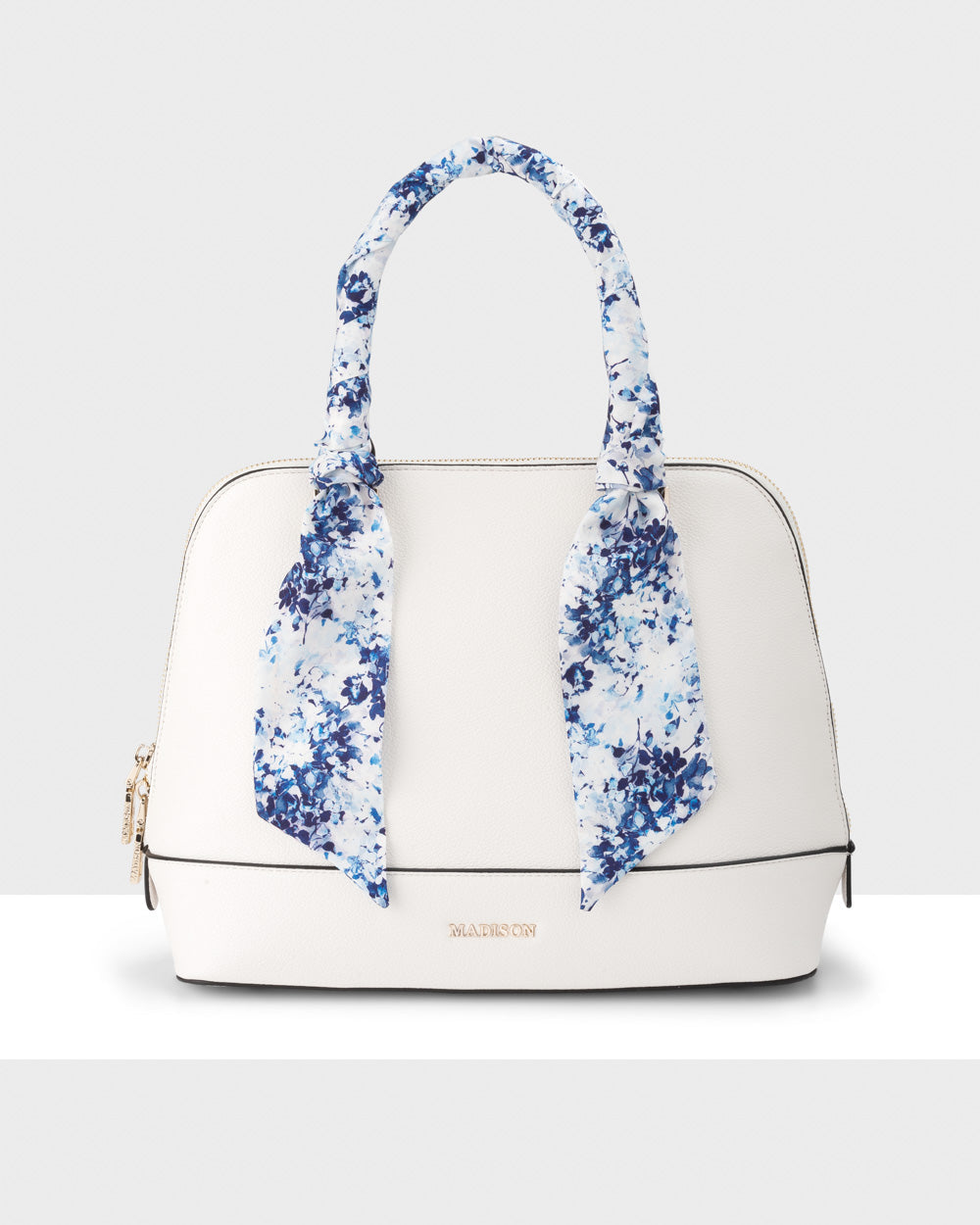 Grace Medium Dome Satchel Bag + Wrap Scarf-Handbags-PEROZ Accessories