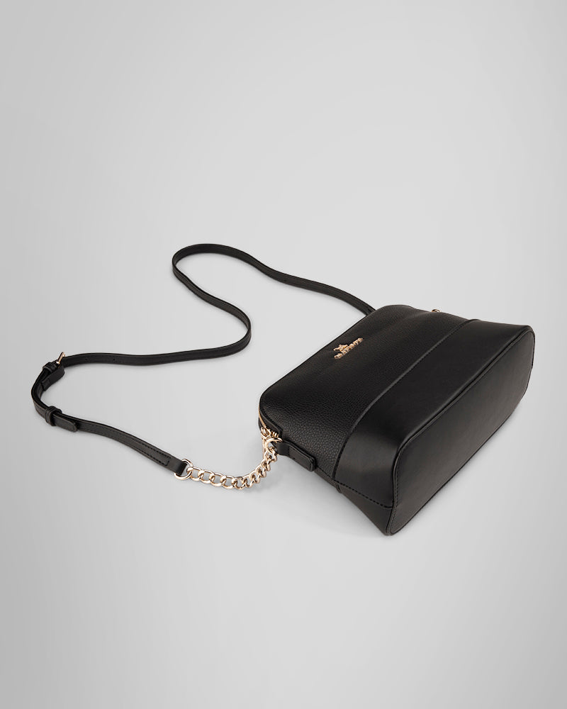 Salli Curve Zip Top Crossbody Bag-PEROZ Accessories