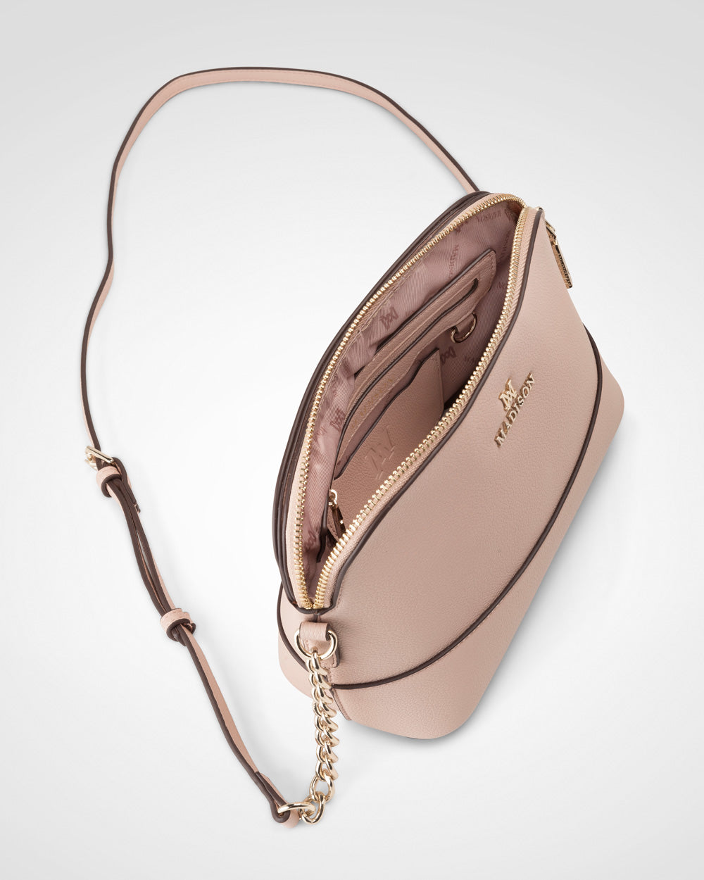 Salli Curve Zip Top Crossbody Bag-PEROZ Accessories