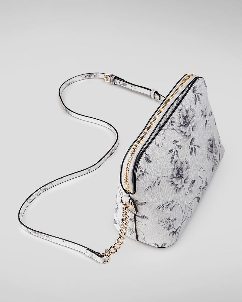 Salli Curve Zip Top Crossbody Bag-PEROZ Accessories
